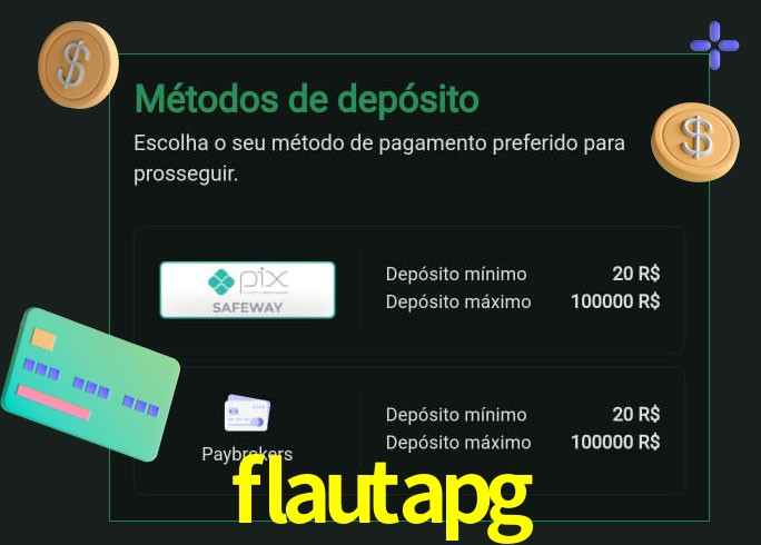 O cassino flautapg oferece uma grande variedade de métodos de pagamento